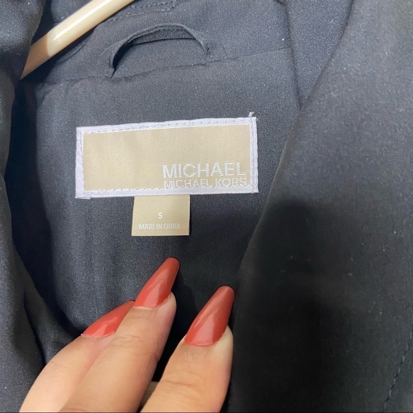 MICHAEL Michael Kors Women's Black Asymmetric Softshell Jacket S - Picture 4 of 12